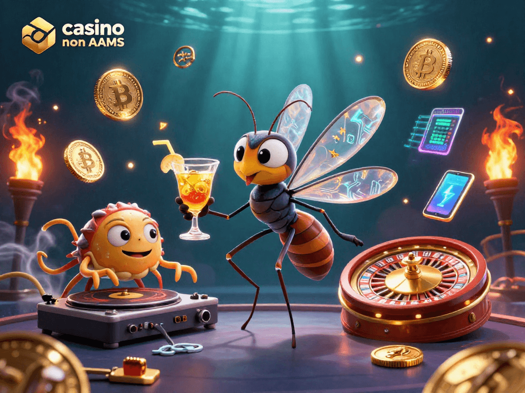 Vivi l'emozione del casino online non AAMS con il nostro affascinante mascot giocattolo e i giochi di fortuna.
