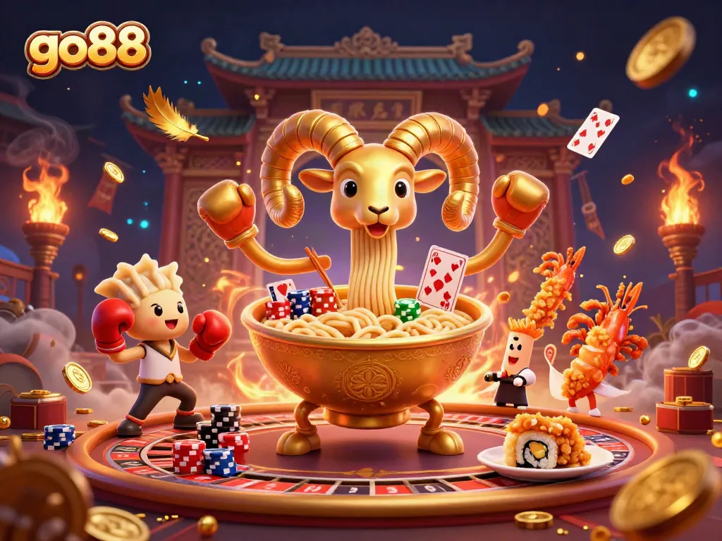 Celebrate thrilling wins at go88 with a vibrant casino scene featuring dynamic characters and exciting games.